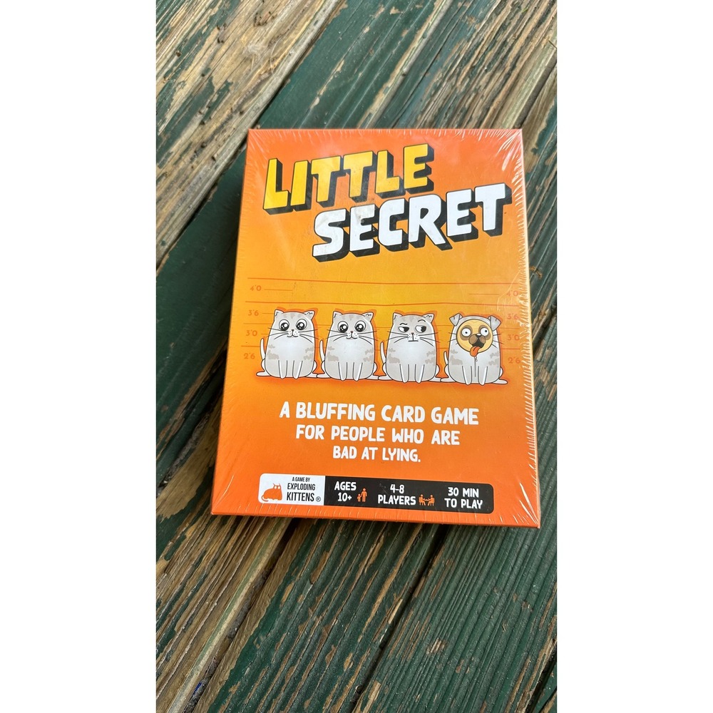 Exploding Kittens Little Secret Bluffing Card Game New Sealed Party Game 4-8